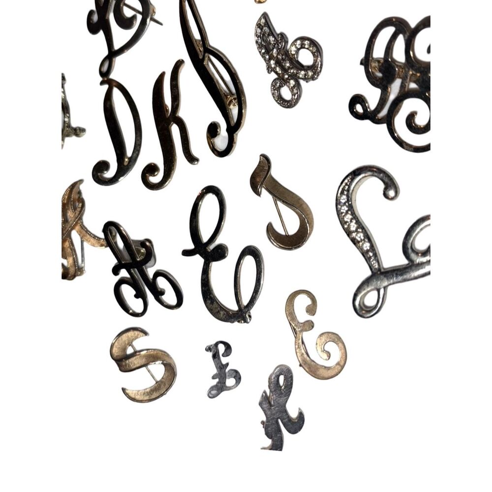 Mcm Various Cursive Monogram Letters Initials Vin… - image 4